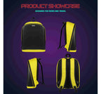 Hookaba Urban Buzz Yellow LED 16.8 Ltr Backpack