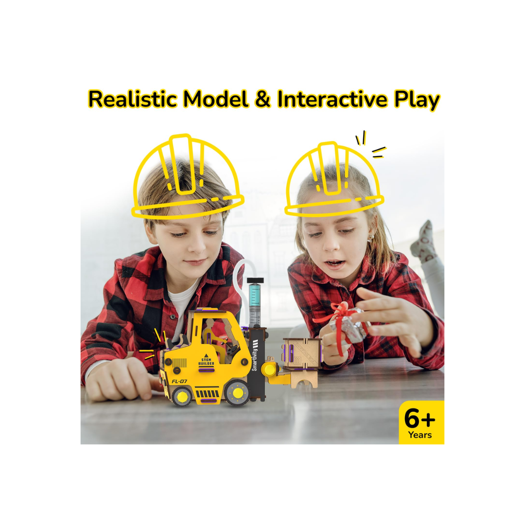 Smartivity Hydraulic Forklift(New Launch) STEM DIY Fun Toy for Kids 6 to 14