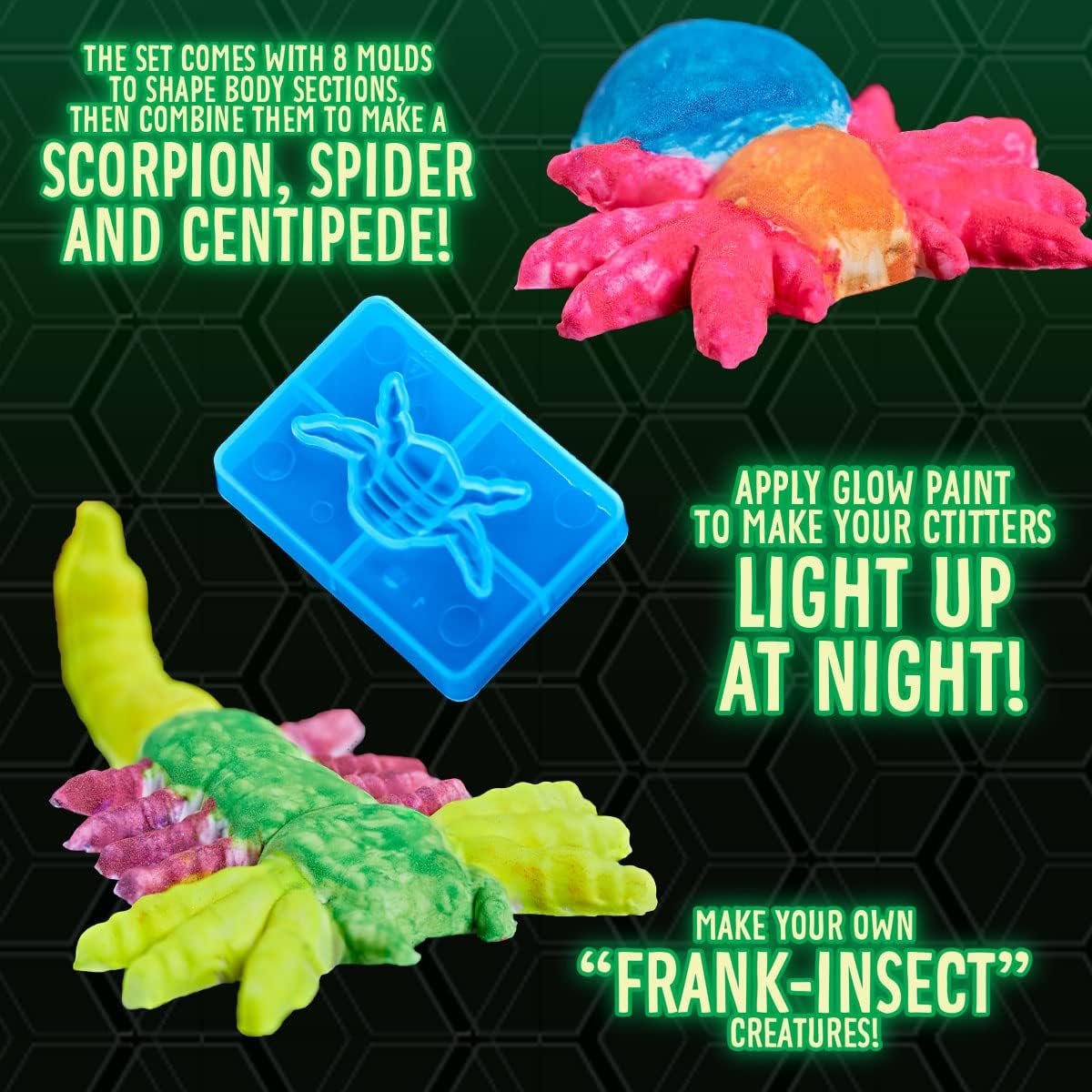 Crayola Critter Creator Glow Bugs Kit, Arts & Crafts