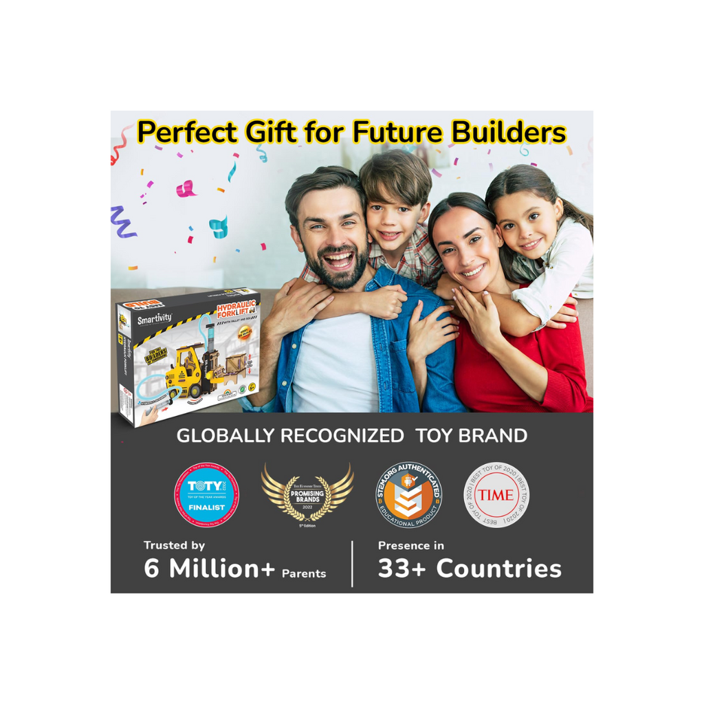 Smartivity Hydraulic Forklift(New Launch) STEM DIY Fun Toy for Kids 6 to 14