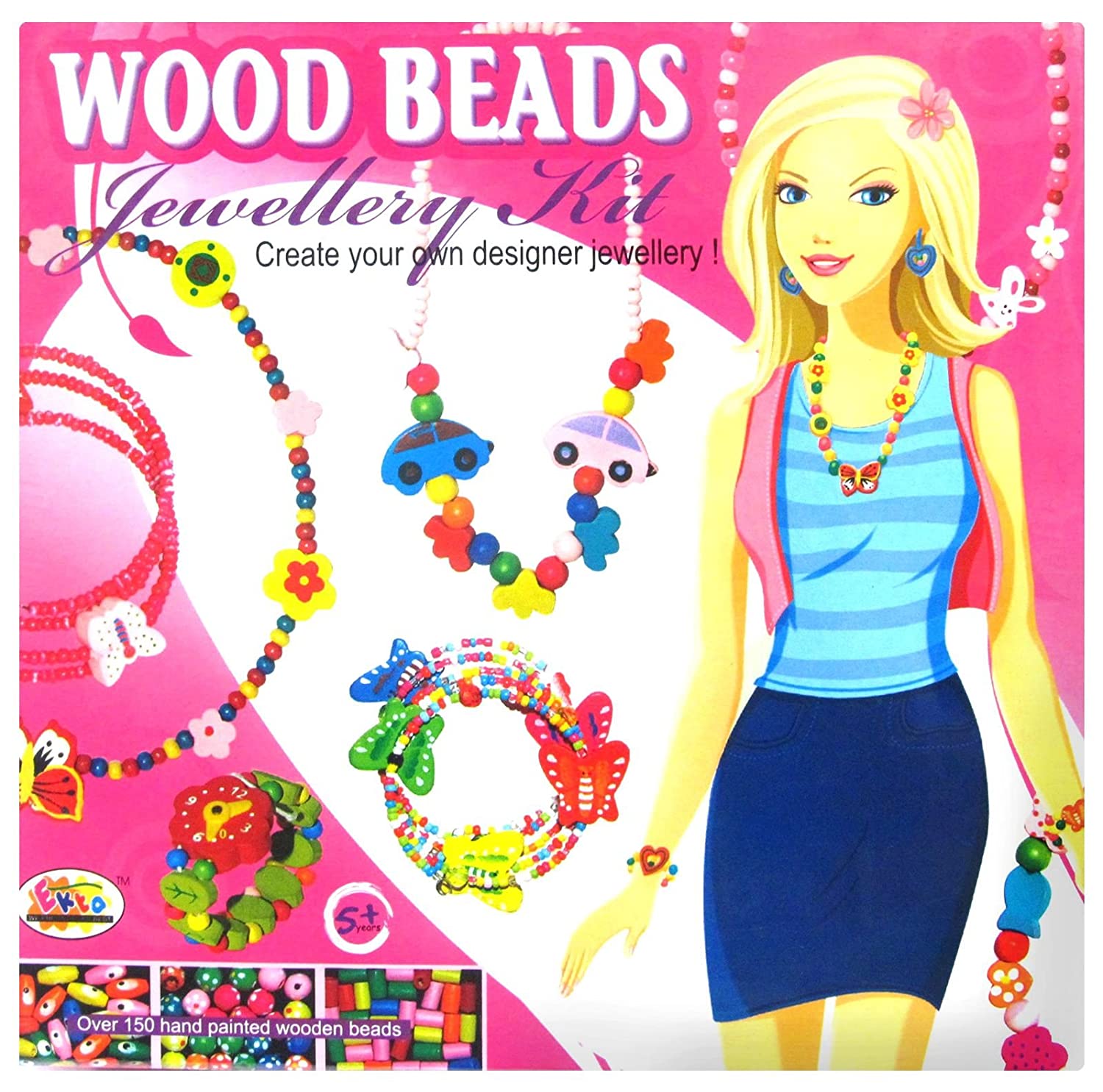 Ekta Wood Beads Jewellery Kit (Junior) Fun Game