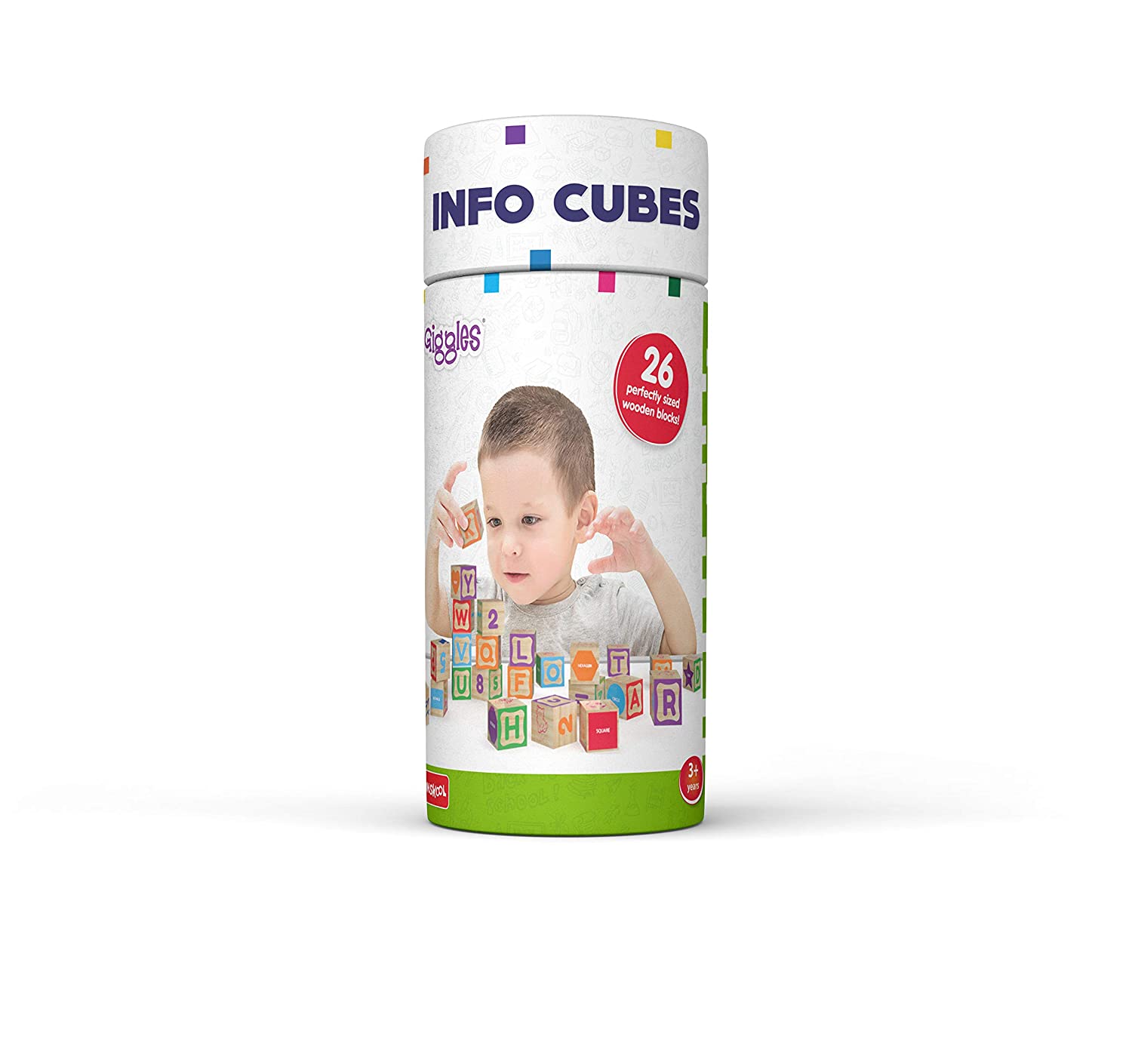 Funskool Giggles Info Cubes - Mind Building Developmental Learning Toy