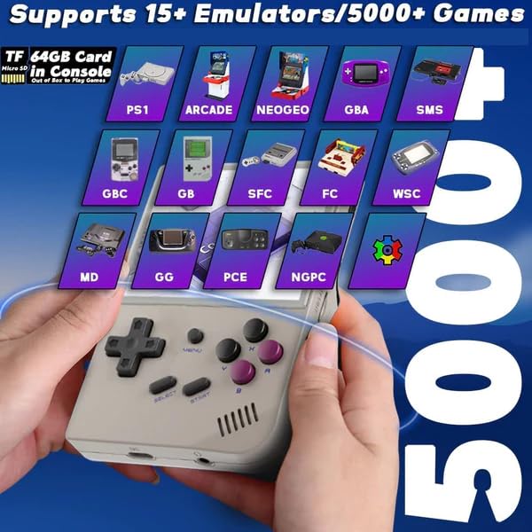Sameo Handheld Retro Game Console,Dual System Video Game