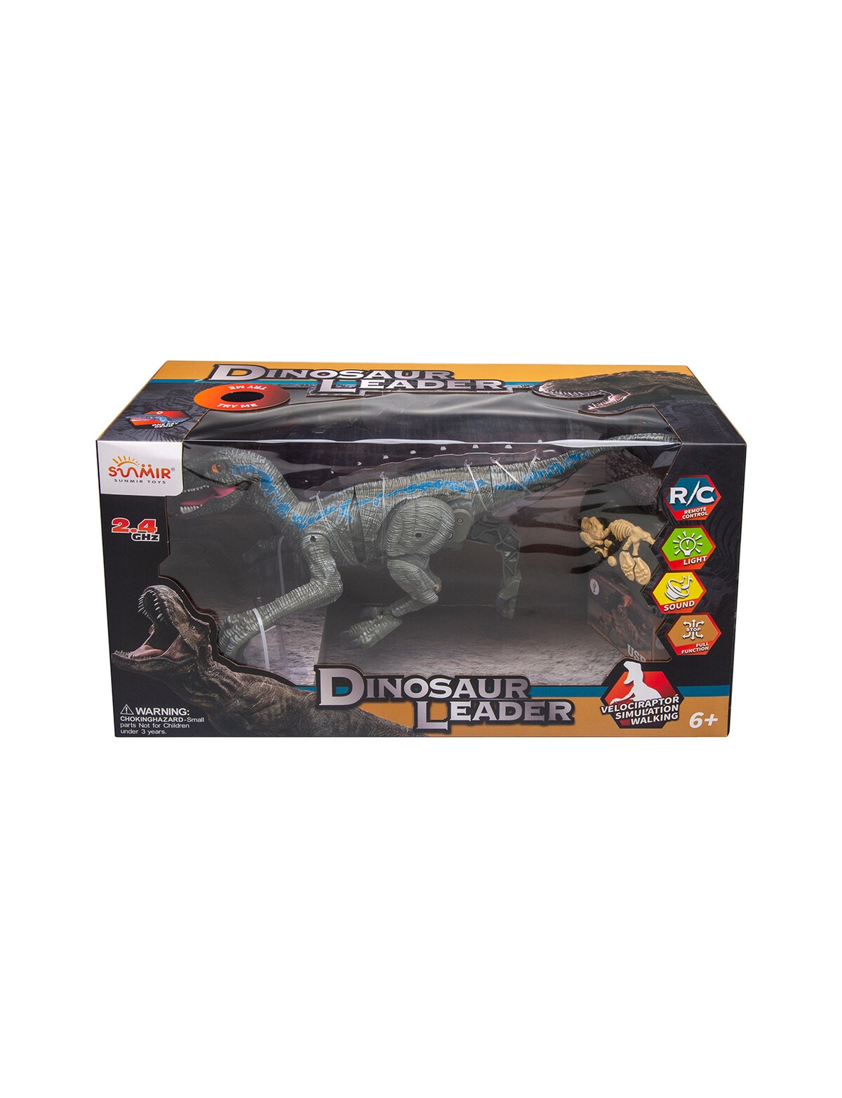 Rainbow Toys Remote Control Velociraptor With Light And Sound