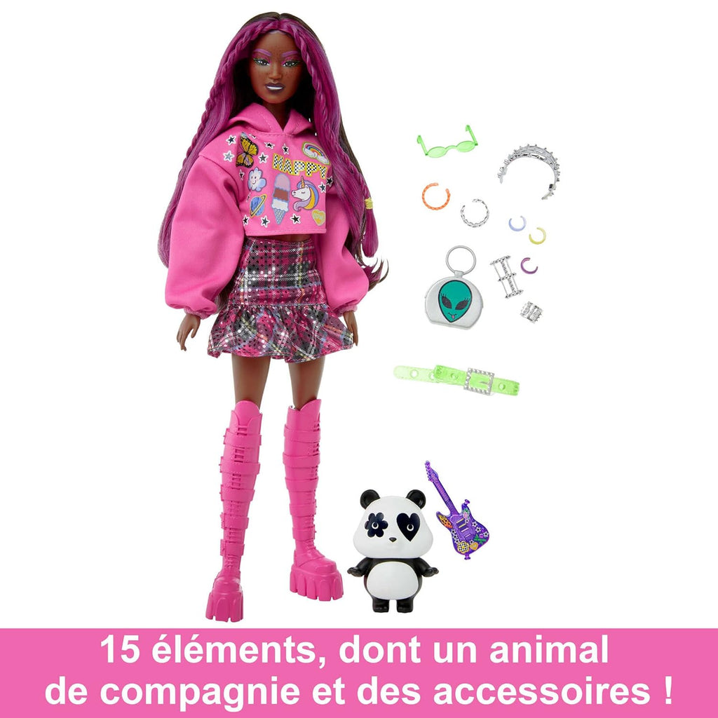 Barbie® Doll with Pet Panda, Extra, Kids Toys, Clothes and Accessories, Pink-St