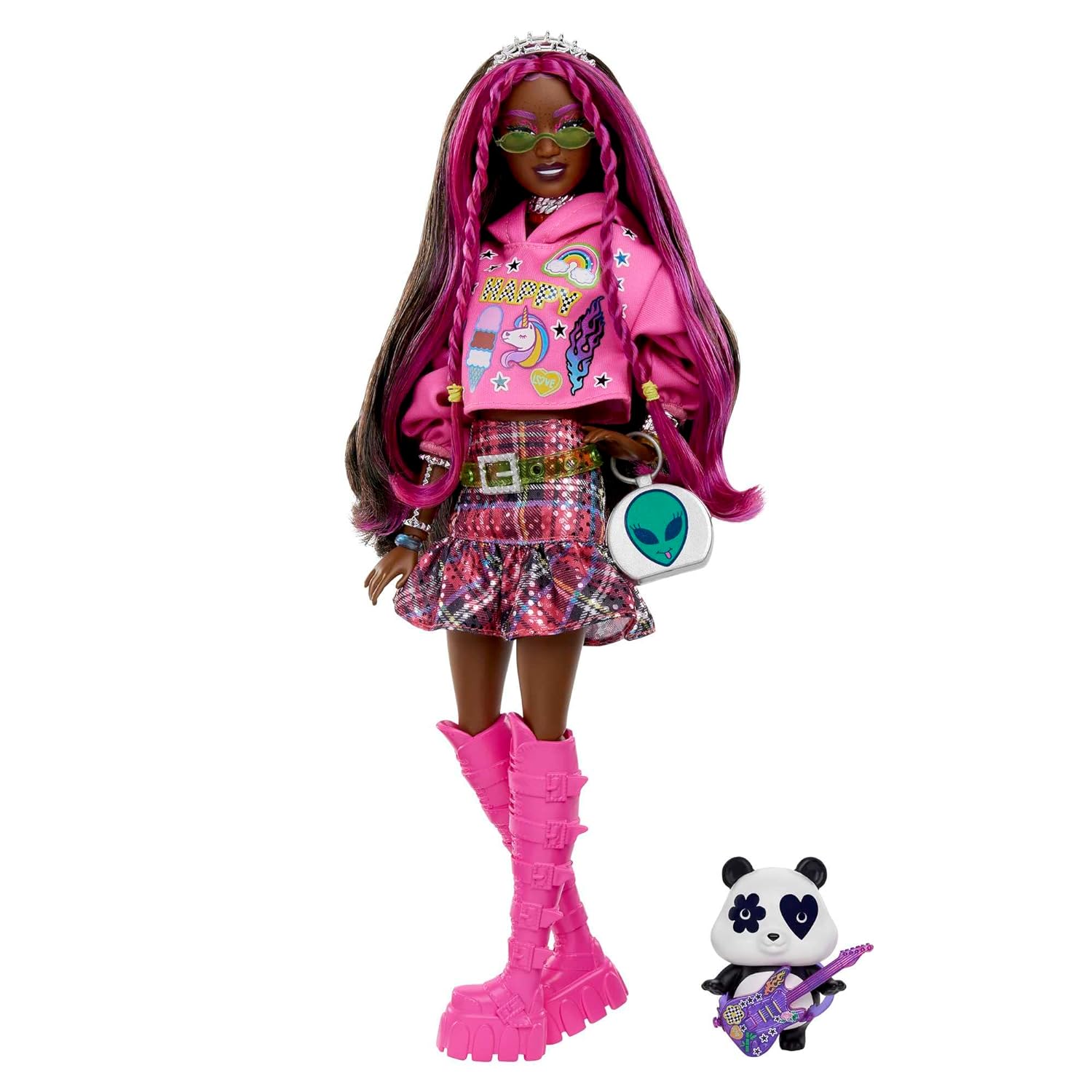 Barbie® Doll with Pet Panda, Extra, Kids Toys, Clothes and Accessories, Pink-St