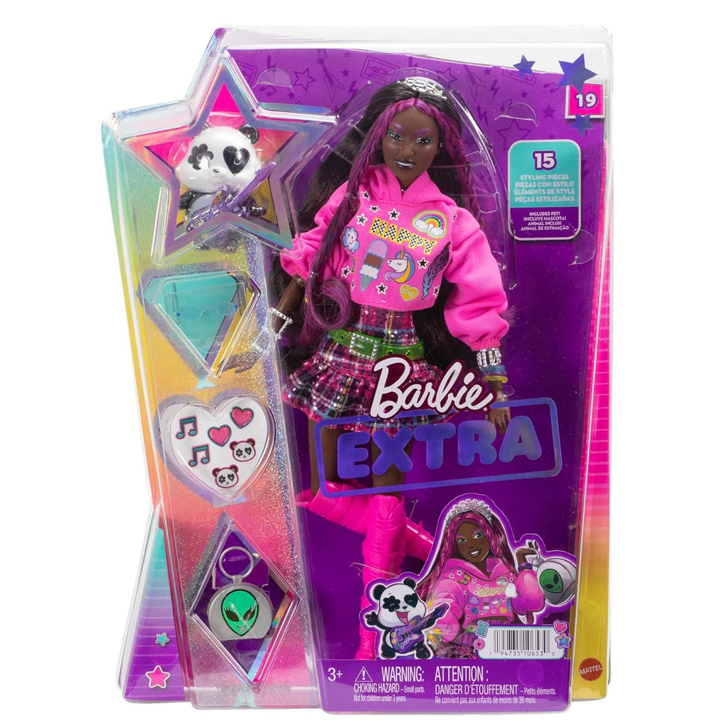 Barbie® Doll with Pet Panda, Extra, Kids Toys, Clothes and Accessories, Pink-St