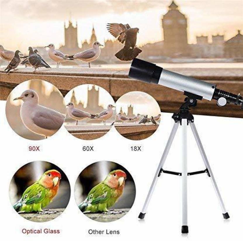 Rainbow Toys  Land & Sky 90X Zoom Astronomical  Refractor Telescope Optical Glass Metal Tube with Tripod Refracting TelescopeÂ 