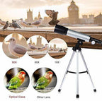 Rainbow Toys  Land & Sky 90X Zoom Astronomical  Refractor Telescope Optical Glass Metal Tube with Tripod Refracting TelescopeÂ 