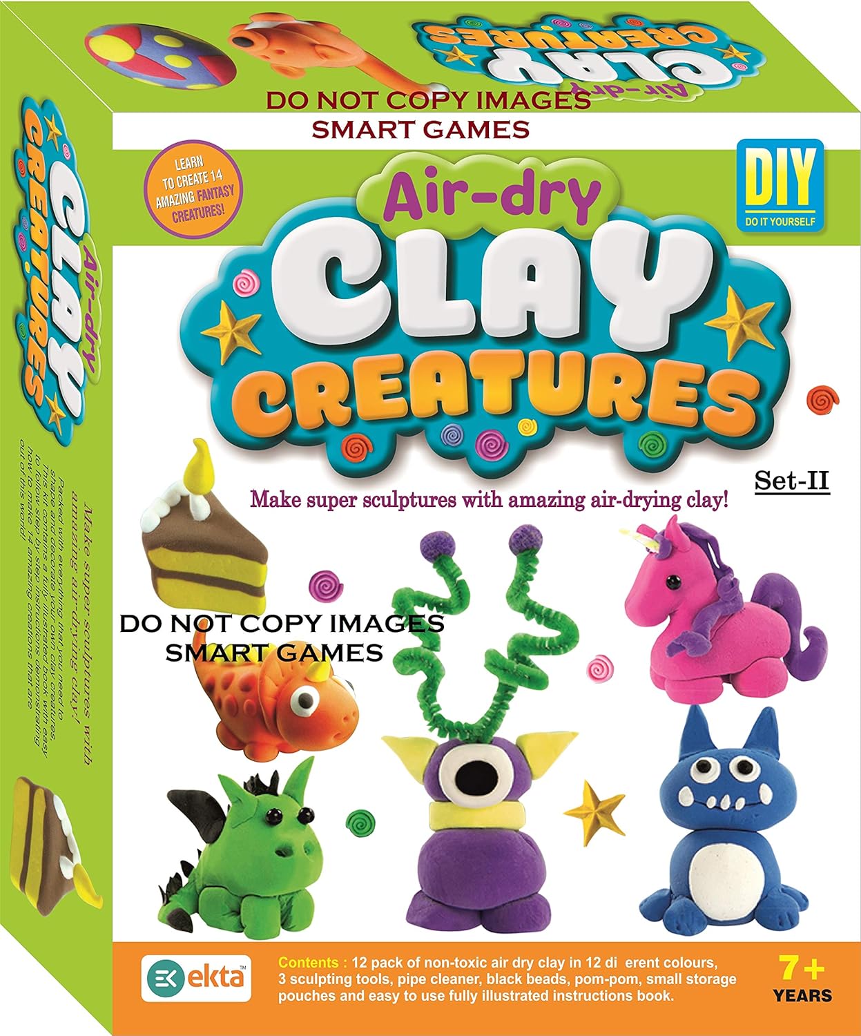 Ekta Air Dry Clay Creatures (Set- 2)
