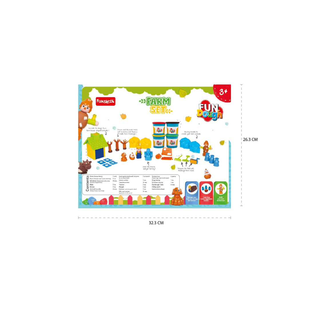 Funskool Fundough Farm Set Cutting and Moulding Playset