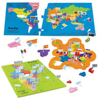 Imagimake Mapology India and World with Capitals and Flags of Country