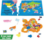 Imagimake Mapology World with Flags & Capitals- with Country Shaped PiecesÂ (86 Pieces)
